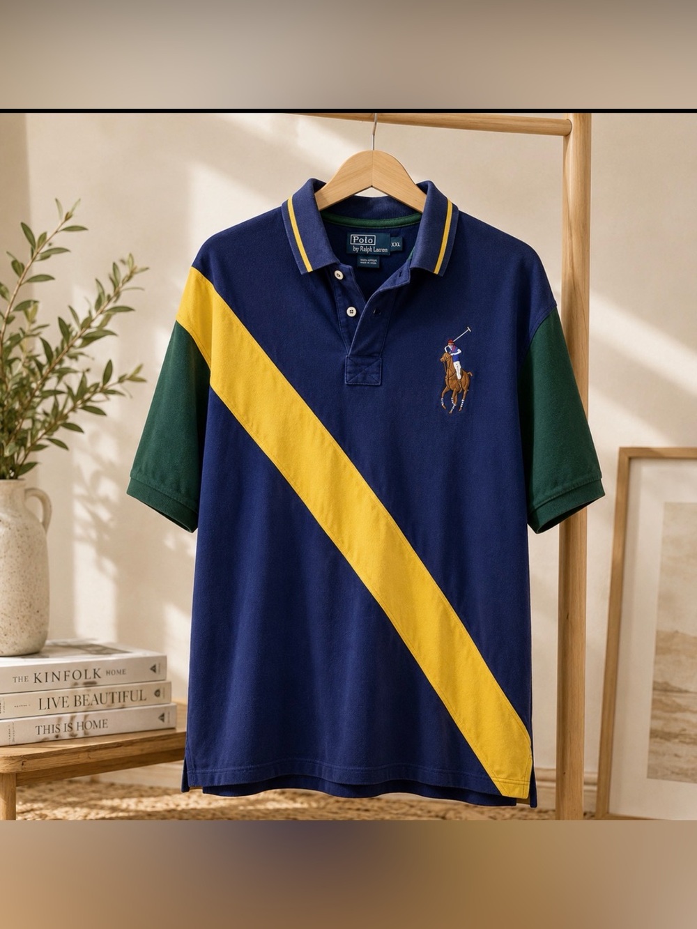 Polo Ralph Lauren size xxl big pony #3 tournament color block